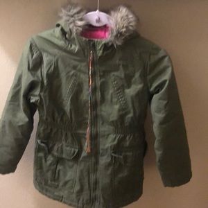 Old Navy Hooded Fur Jacket